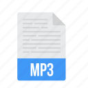 document, file, format, mp3