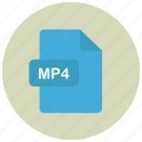 extension, file, mp4, type