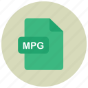 extension, file, mpg, type