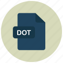 dot, extension, file, type