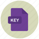 extension, file, key, type