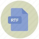 extension, file, rtf, type