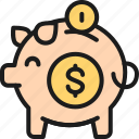 bank, coin, money, piggy, save, wallet