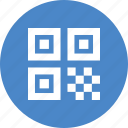 barcode, blue, circle, code, qr, qrcode, quick response