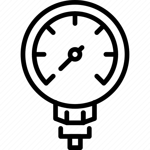 Gauge, kpa, meter, pressure, pressure gauge, pressure meter icon