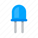 lamp, light-emitting diode, luminodiode, radio