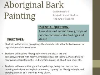 Aboriginal Bark Painting