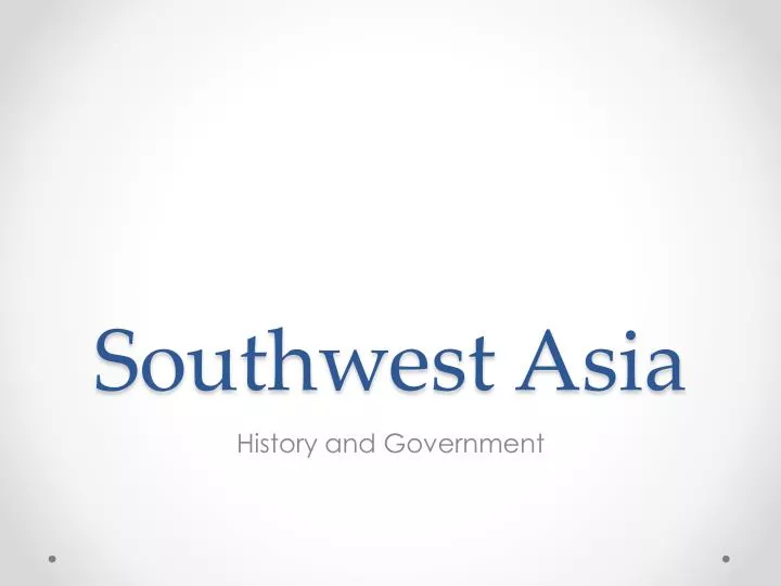 southwest asia