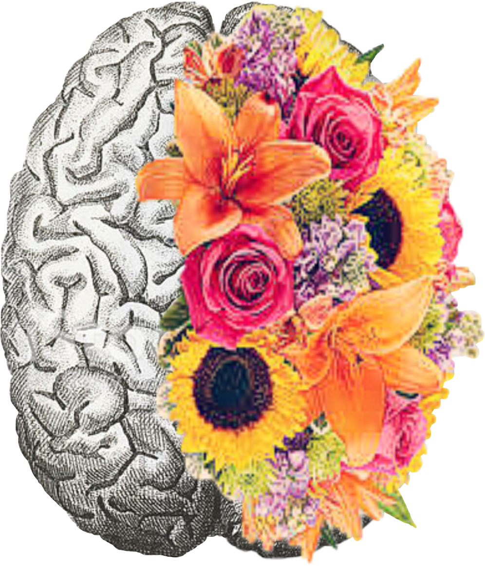 Floral Brain Mental Health Concept Svg File For Cricu - vrogue.co