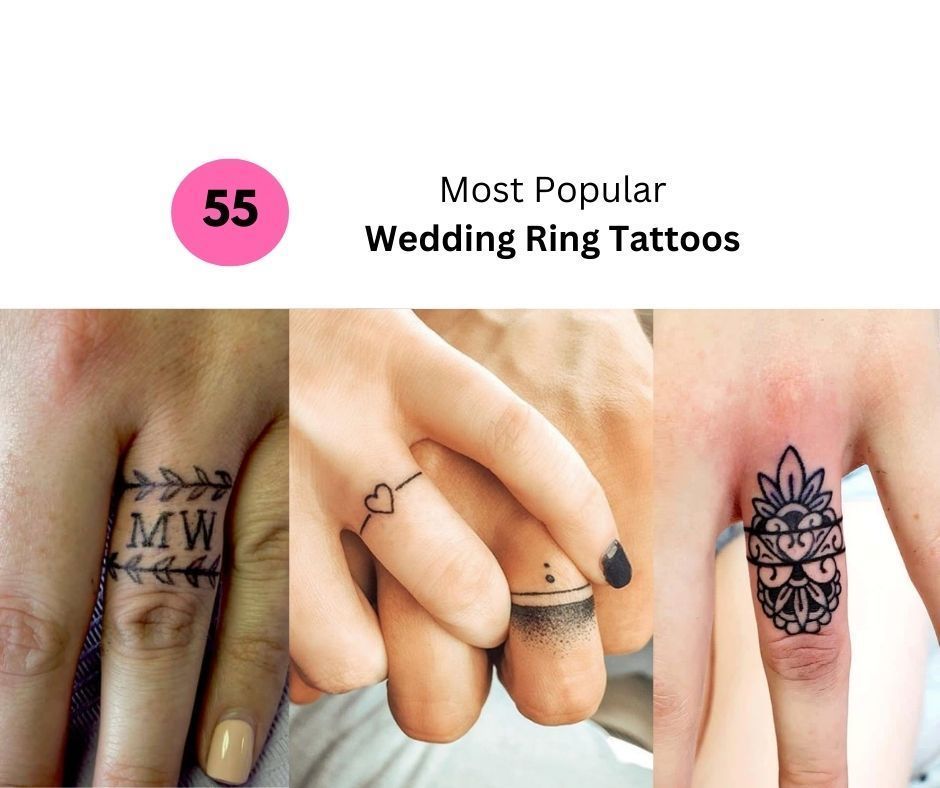 9 Wedding Ring Tattoo Design Ideas for Men and Women