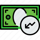 bank, banking, bill, cash, currency, graph, money