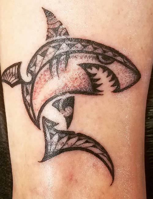 Polynesian Tribal Hammerhead Shark  Your Flesh Tattoo