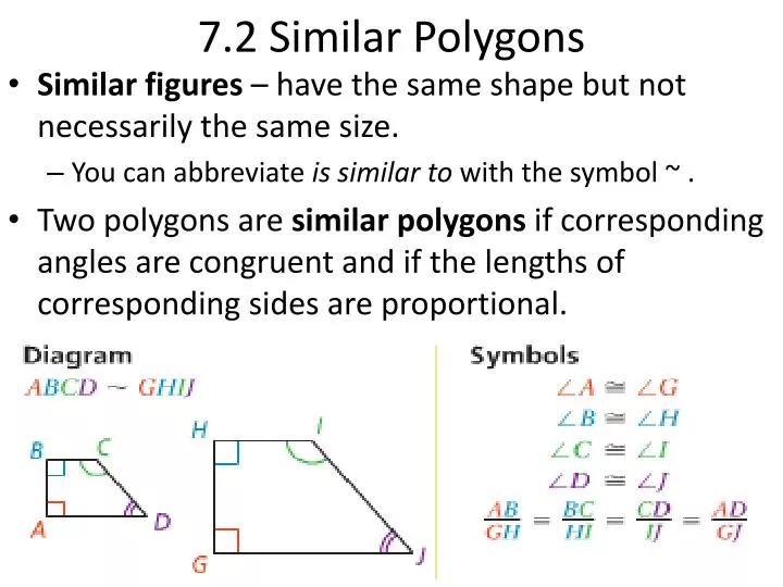 7 2 similar polygons