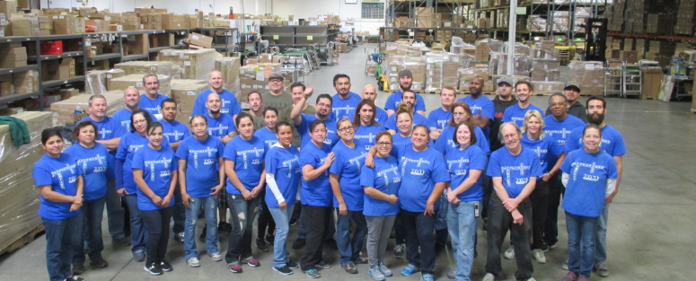 Group shot of MacPherson's warehouse employees