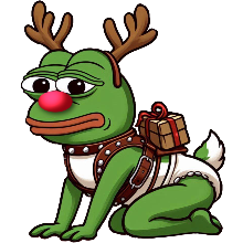 PepeRudolphReindeer Discord Emoji