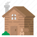 cabin, home, wood, house, building