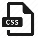 css, file, format