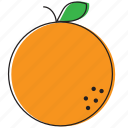 food, fruits, orange