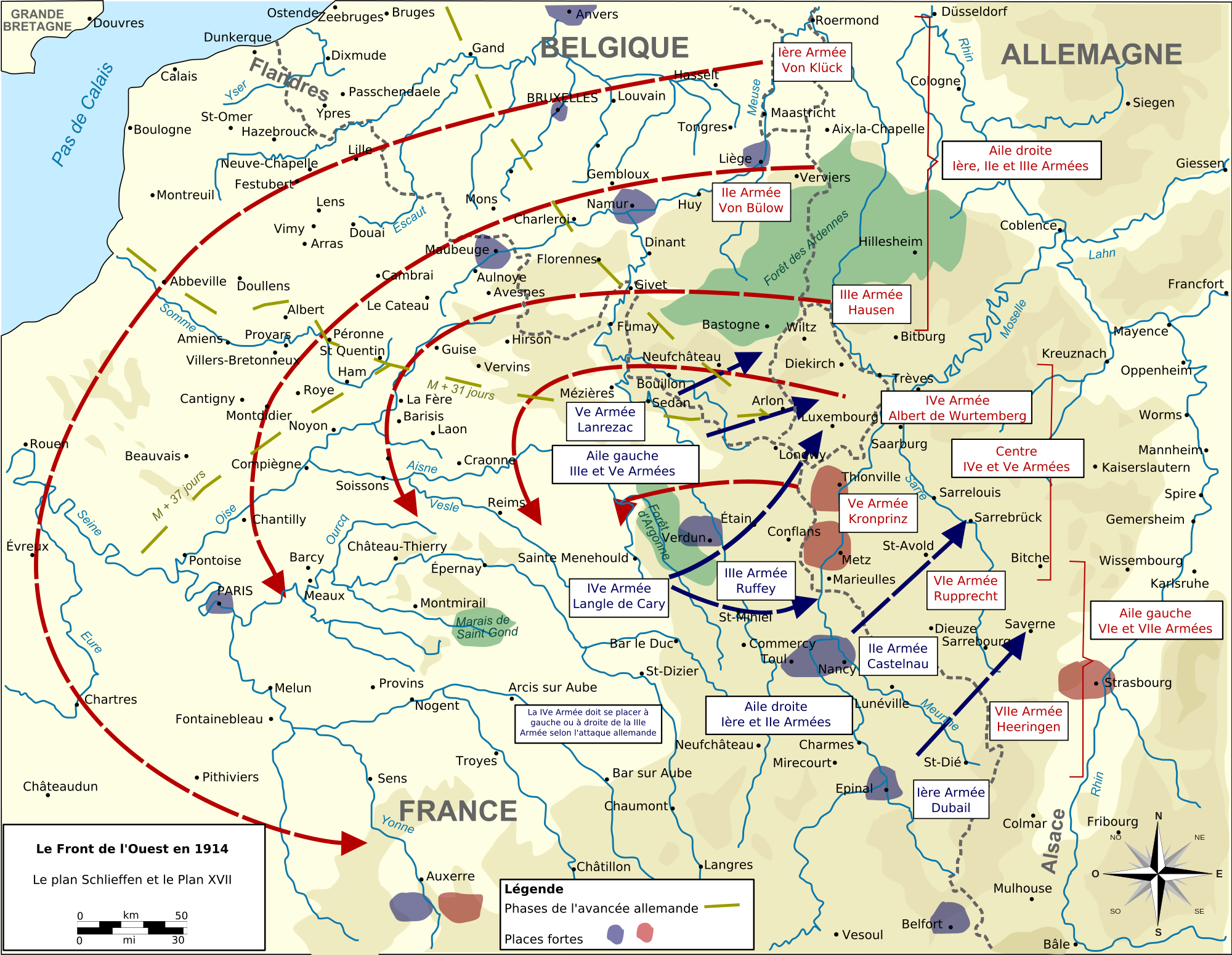 World War 1 Map Of World