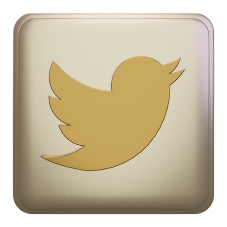 Free Twitter  3D Icon