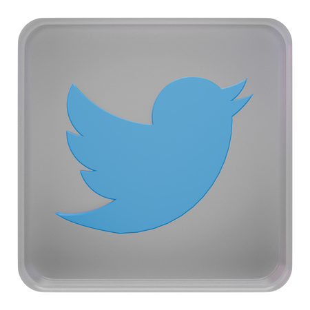 Free Twitter  3D Icon