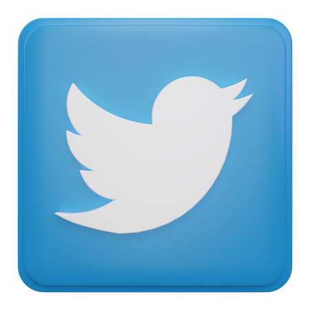 Free Twitter  3D Icon