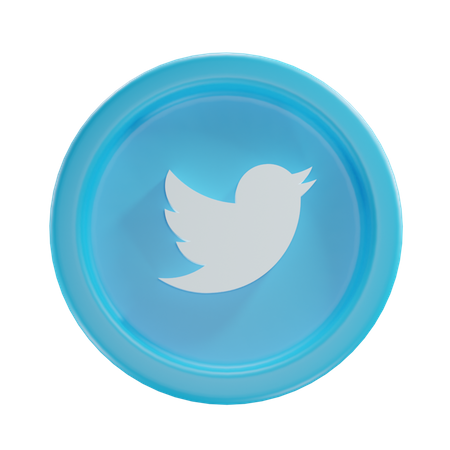 Free Twitter  3D Icon