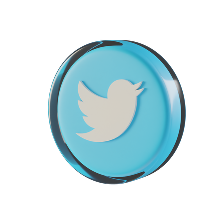 Free Twitter  3D Icon