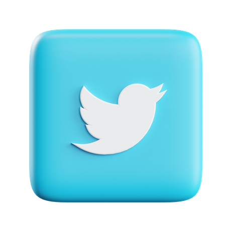 Free Twitter  3D Icon