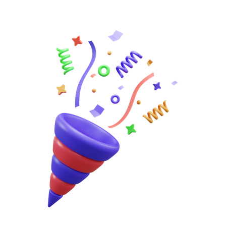 Confetti  3D Icon