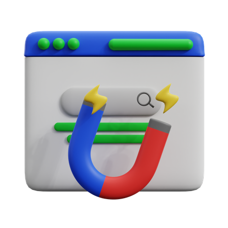 Aimant  3D Icon