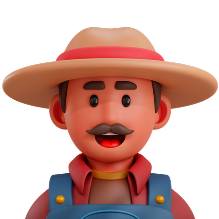 Agricultor  3D Illustration