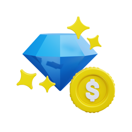 Diamant  3D Icon