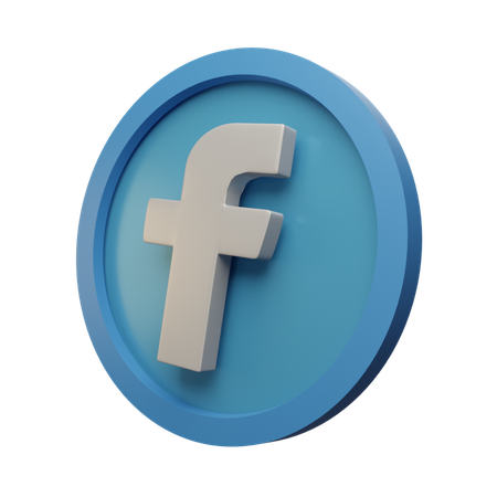 Facebook  3D Icon