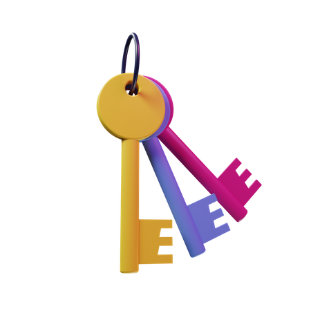 Keys  3D Illustration