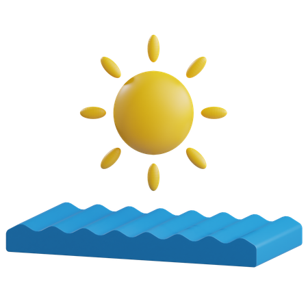 Sea  3D Icon