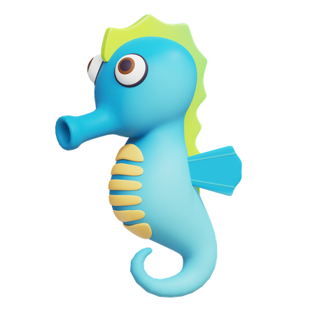 Sea Horse  3D Icon