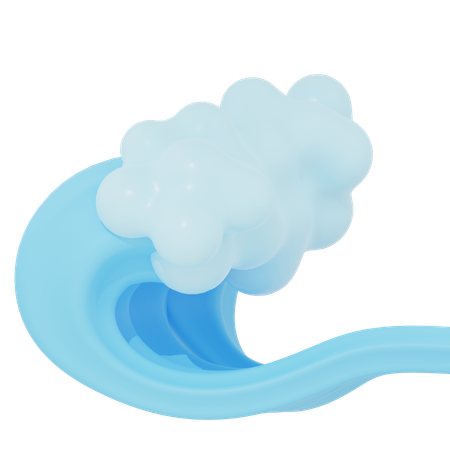 Sea Wave  3D Icon