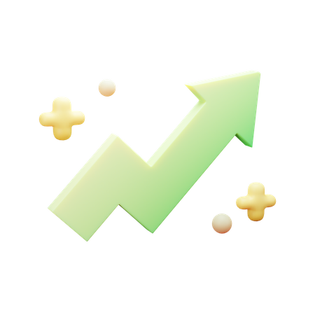 Statistiques en hausse  3D Illustration