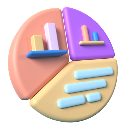 Diagramme circulaire  3D Illustration