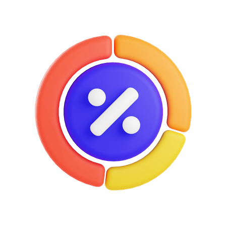 Diagramme circulaire  3D Illustration