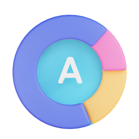 Diagramme circulaire  3D Illustration