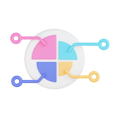 Diagramme circulaire  3D Illustration