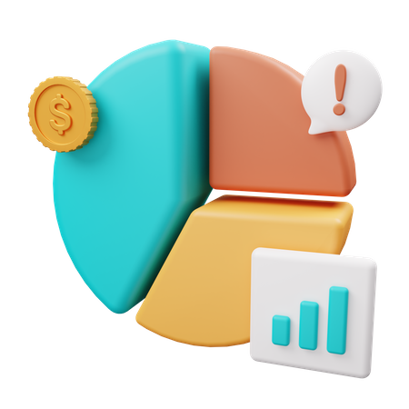 Diagramme circulaire  3D Illustration