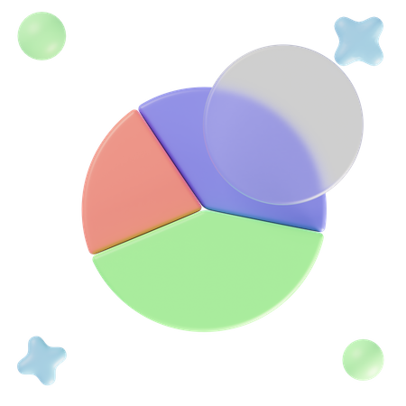 Diagramme circulaire  3D Illustration