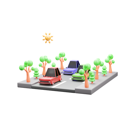 Road  3D Icon