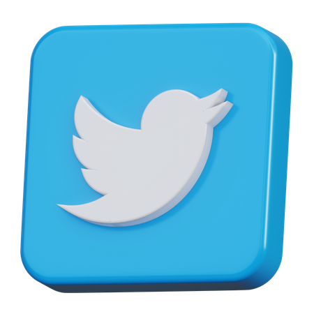 Twitter  3D Icon