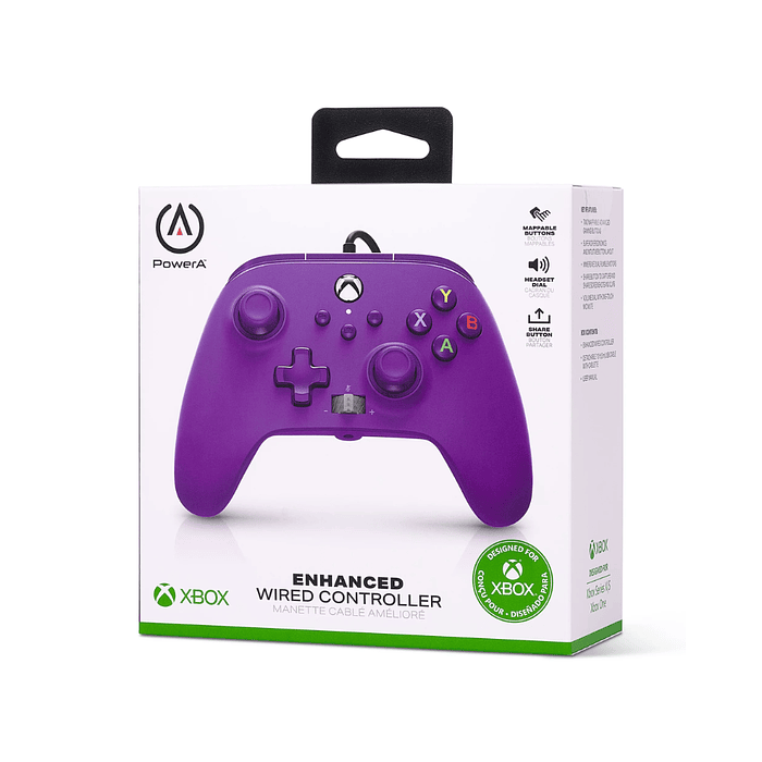 Mando con cable mejorado para Xbox Series X|S - Royal Purple 1