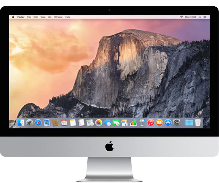 iMac 27(Retina 5K, 2014년 후반 모델)의 전면