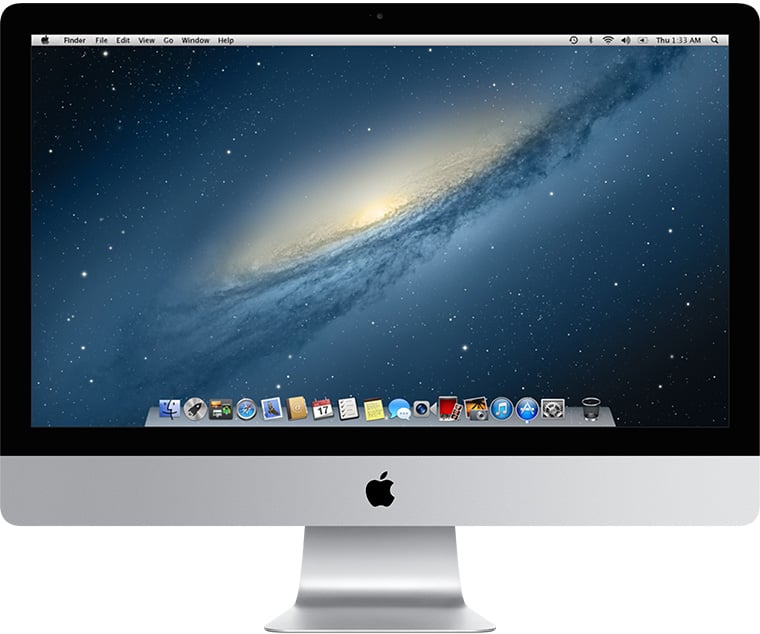 iMac 27(2012년 후반 모델)의 전면